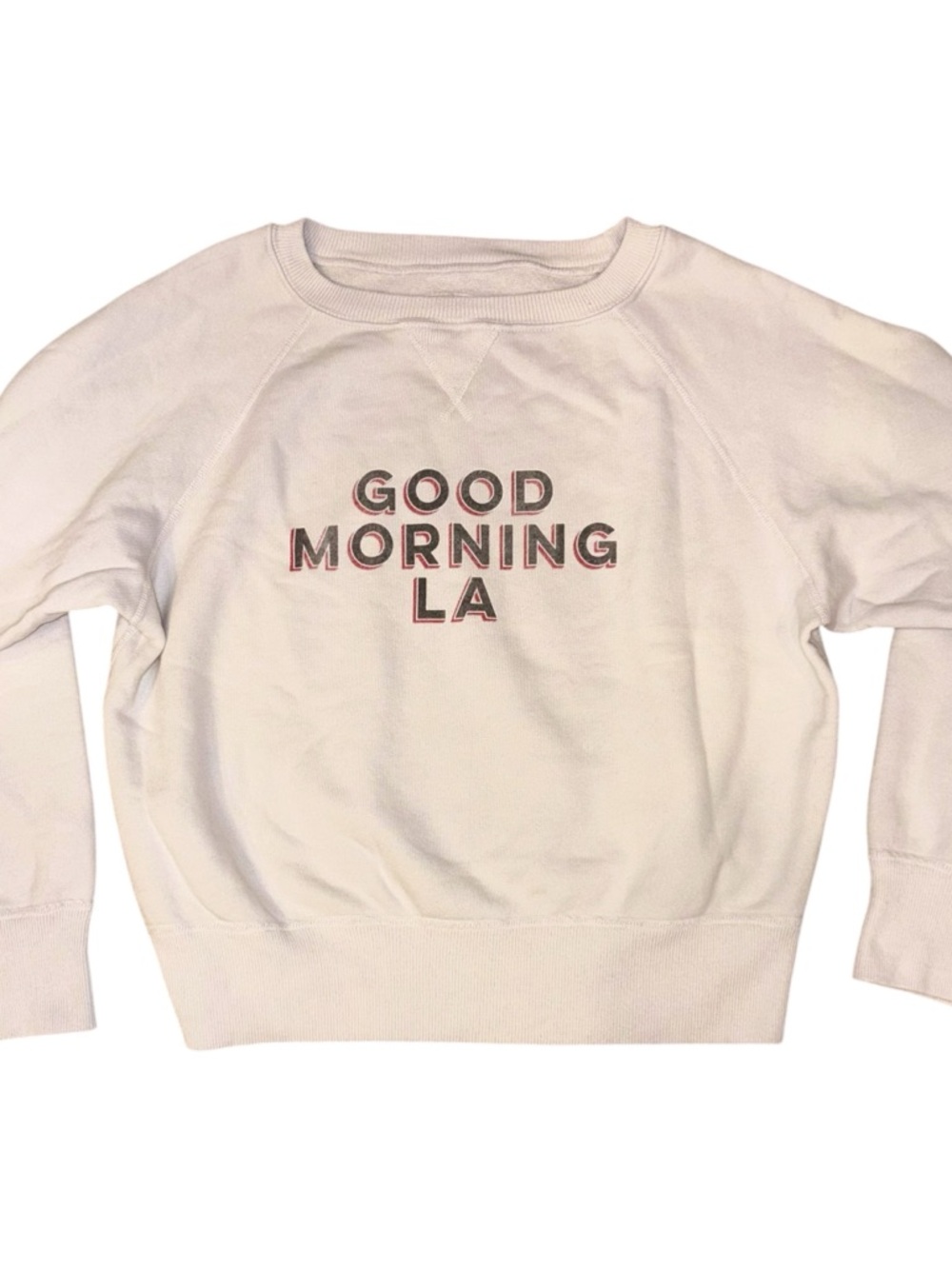 NEW Nili Lotan 'GOOD MORNING LA’ graphic Crewneck Sweatshirt - Picture 7 of 14